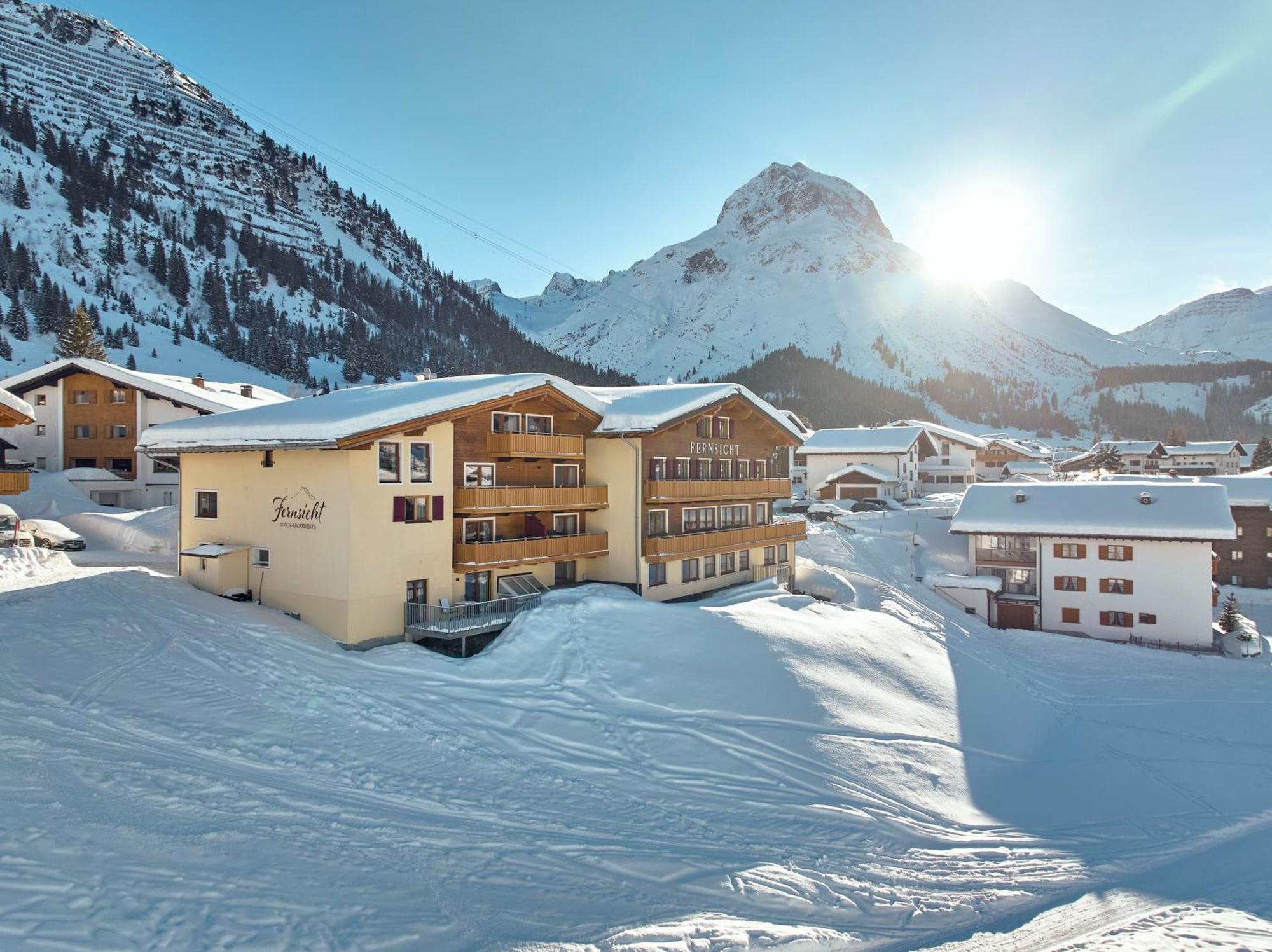 Fernsicht Alpen-Apartments Lech am Arlberg Zewnętrze zdjęcie
